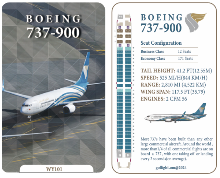 BOEING737-900 BY OMAN AIR